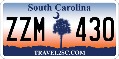SC license plate ZZM430