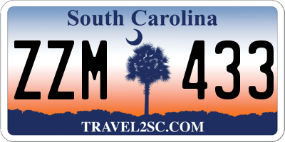 SC license plate ZZM433
