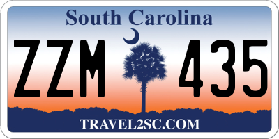 SC license plate ZZM435