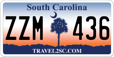 SC license plate ZZM436