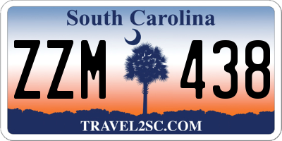 SC license plate ZZM438