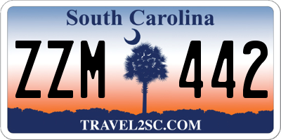 SC license plate ZZM442