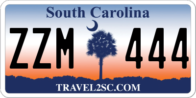 SC license plate ZZM444
