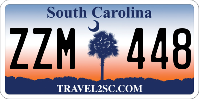 SC license plate ZZM448