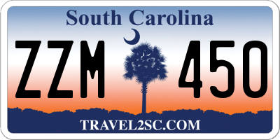 SC license plate ZZM450