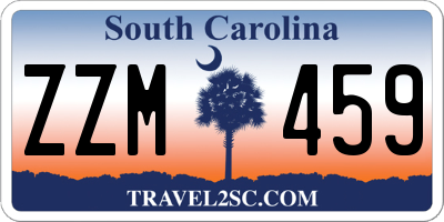 SC license plate ZZM459