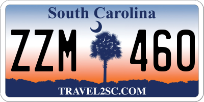 SC license plate ZZM460