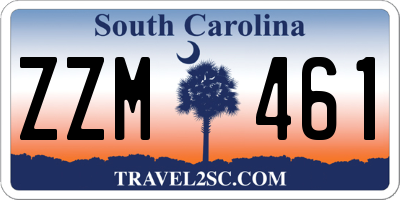 SC license plate ZZM461