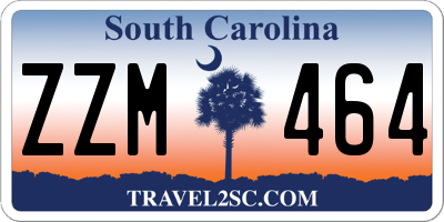 SC license plate ZZM464