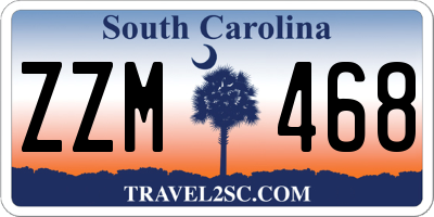 SC license plate ZZM468