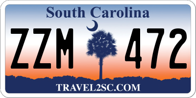SC license plate ZZM472