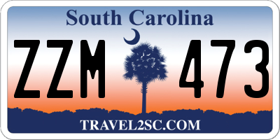 SC license plate ZZM473
