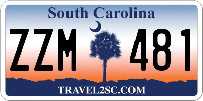 SC license plate ZZM481