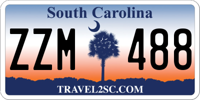 SC license plate ZZM488