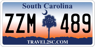SC license plate ZZM489