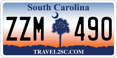 SC license plate ZZM490
