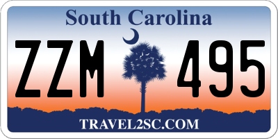 SC license plate ZZM495