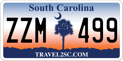 SC license plate ZZM499