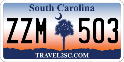 SC license plate ZZM503