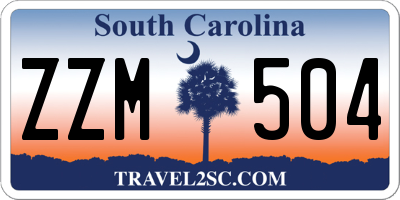 SC license plate ZZM504