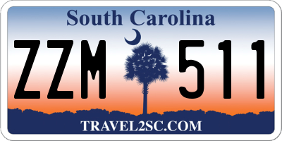 SC license plate ZZM511