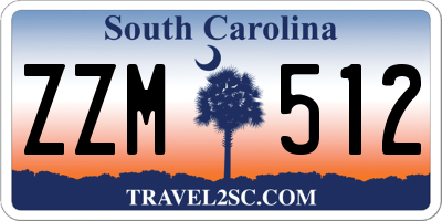 SC license plate ZZM512