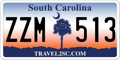 SC license plate ZZM513