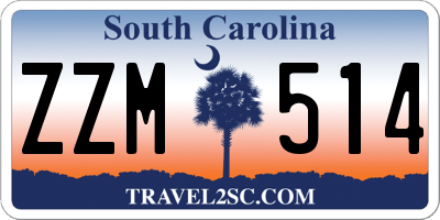 SC license plate ZZM514