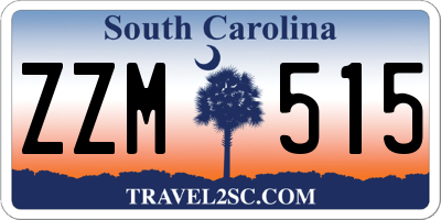 SC license plate ZZM515
