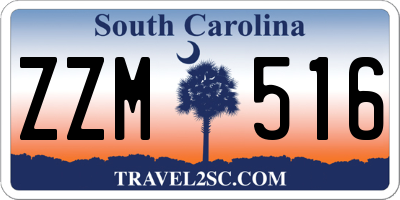 SC license plate ZZM516