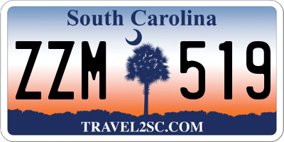 SC license plate ZZM519