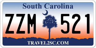 SC license plate ZZM521