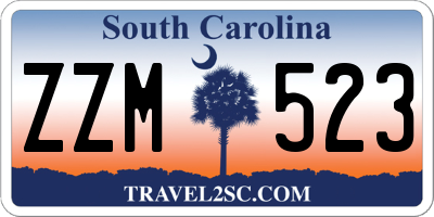 SC license plate ZZM523