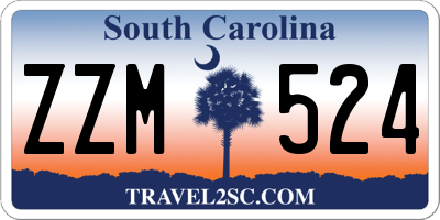 SC license plate ZZM524