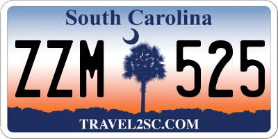 SC license plate ZZM525
