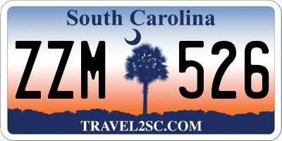 SC license plate ZZM526