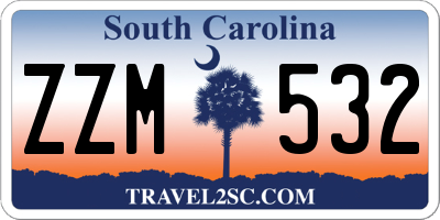 SC license plate ZZM532