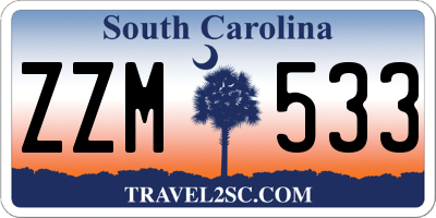 SC license plate ZZM533