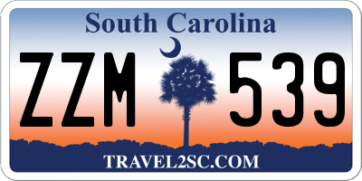 SC license plate ZZM539