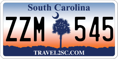 SC license plate ZZM545