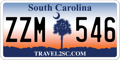 SC license plate ZZM546