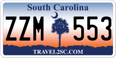 SC license plate ZZM553