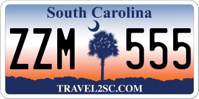 SC license plate ZZM555