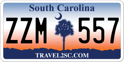 SC license plate ZZM557
