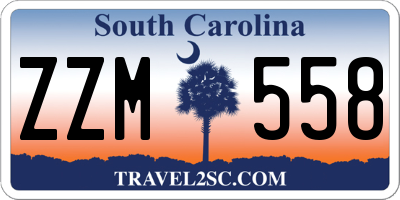 SC license plate ZZM558