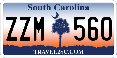 SC license plate ZZM560