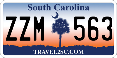 SC license plate ZZM563