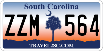 SC license plate ZZM564