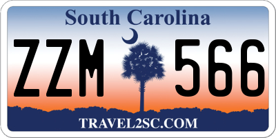 SC license plate ZZM566