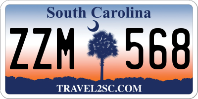 SC license plate ZZM568